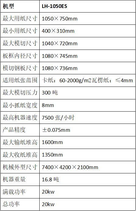 LH-1050ES全自動清廢模切機